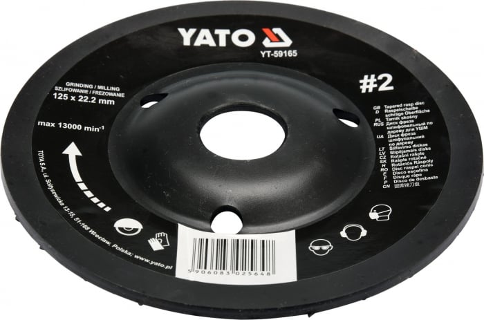 Disc raspil pentru lemn YATO depresat NR2 conic [3]