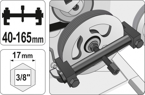 Dispozitiv extras fulie YATO, 40-165mm [3]