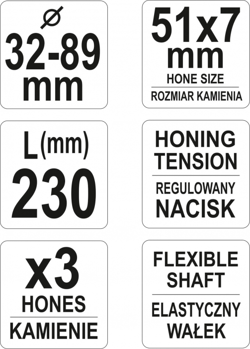 Dispozitiv honuit cilindrii YATO 32-89mm, 230mm [5]