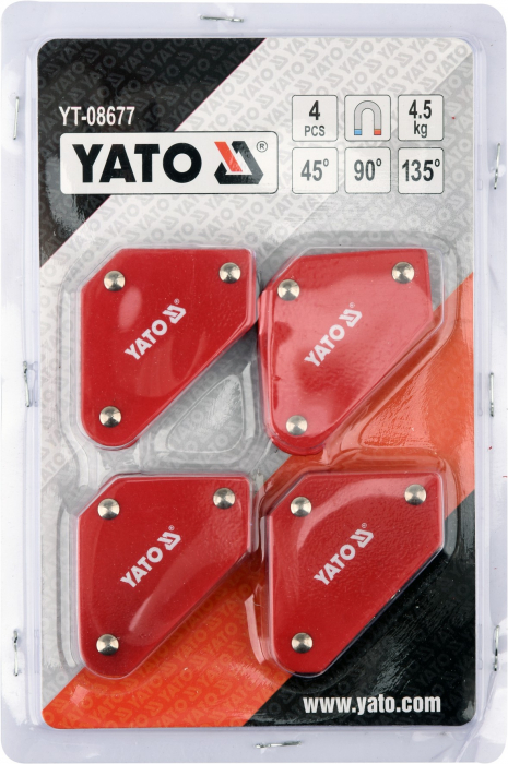 Set magneti sudura YATO MINI 4.5kg unghi 45°-90°-135°, 4buc [2]