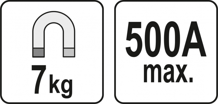 Suport magnetic sudura YATO clema de masa 7kg 500A [5]