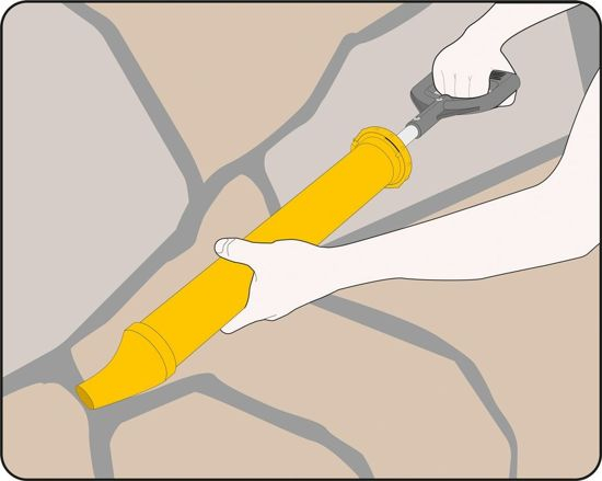 Dispozitiv VOREL, Pentru Chit de Rosturi, Varf Curbat, 660mm [3]