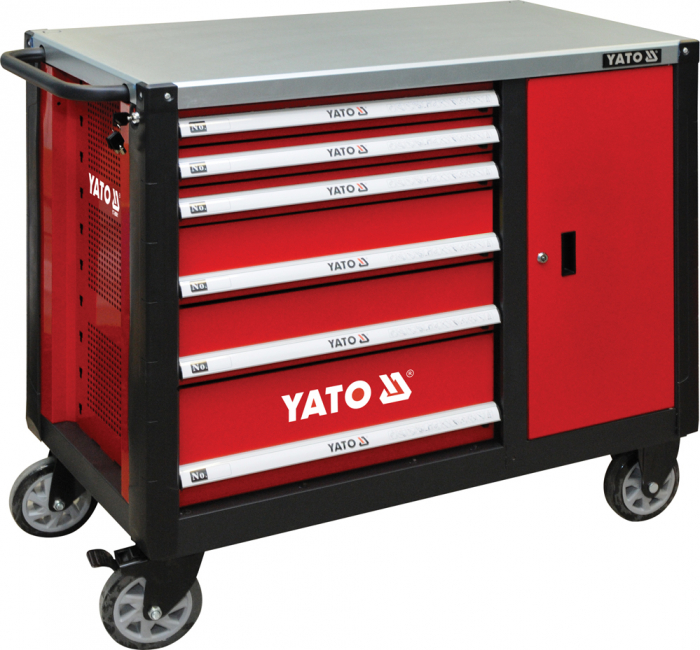 Dulap scule pentru atelier yato, 6 + 1 sertare, 1130x570x1000 mm