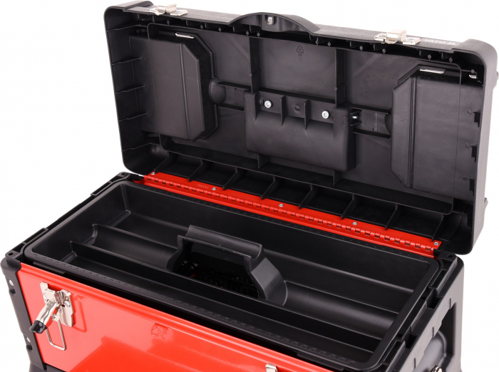 Troler scule profesional YATO echipat, 3 compartimente, 78 scule [4]