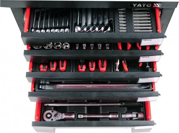 Dulap Scule Profesional YATO, 7 Sertare, Echipat, 165 Piese [2]
