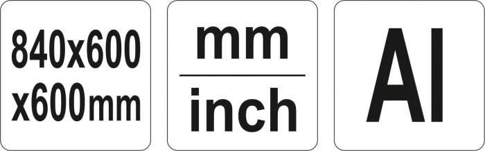 Echer pliabil YATO Aluminiu [5]