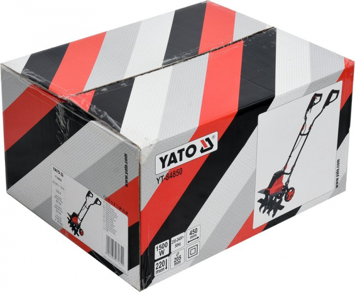 Electrocultor 230V YATO 1500W 450mm cu roti [6]