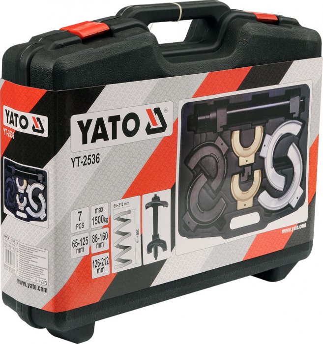 Set YATO presa pentru arcuri 65-125/88-160/126-212mm max 1500kg CrMo [2]