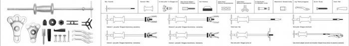 Set extractoare culisante bucse & rulmenti YATO 16buc [7]