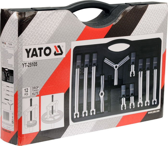 Set extractor rulmenti YATO 2 si 3 brate CrV 100-250mm 12piese [2]