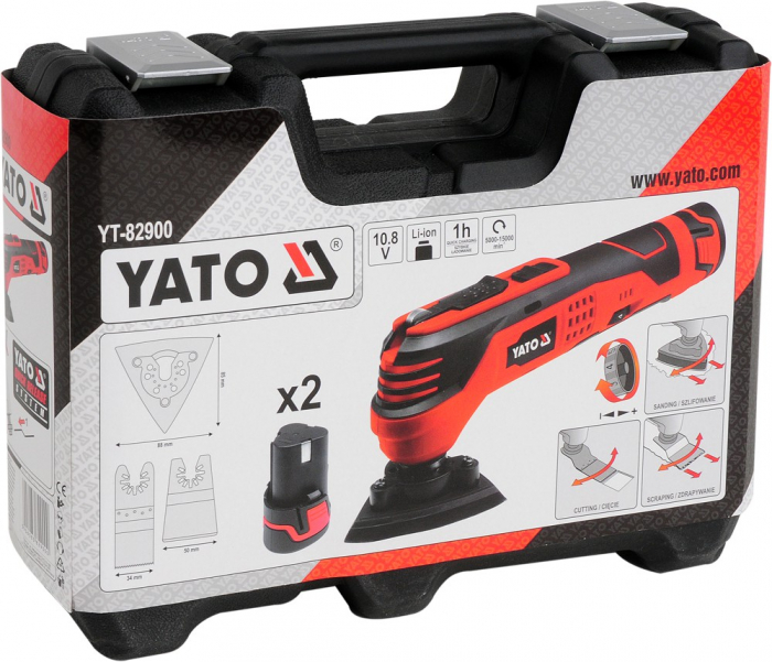 Unealta multifunctionala oscilanta YATO cu acumulator de 10.8 V [6]