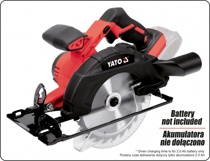 Fierastrau circular YATO 165mm, 18V, fara acumulator si fara incarcator [4]