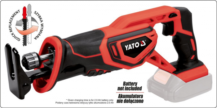 Fierastrau sabie cu acumulator YATO 18V (fara acumulator si incarcator) [3]
