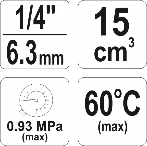 Filtru regulator YATO, cu reductor, 15cm3 [3]