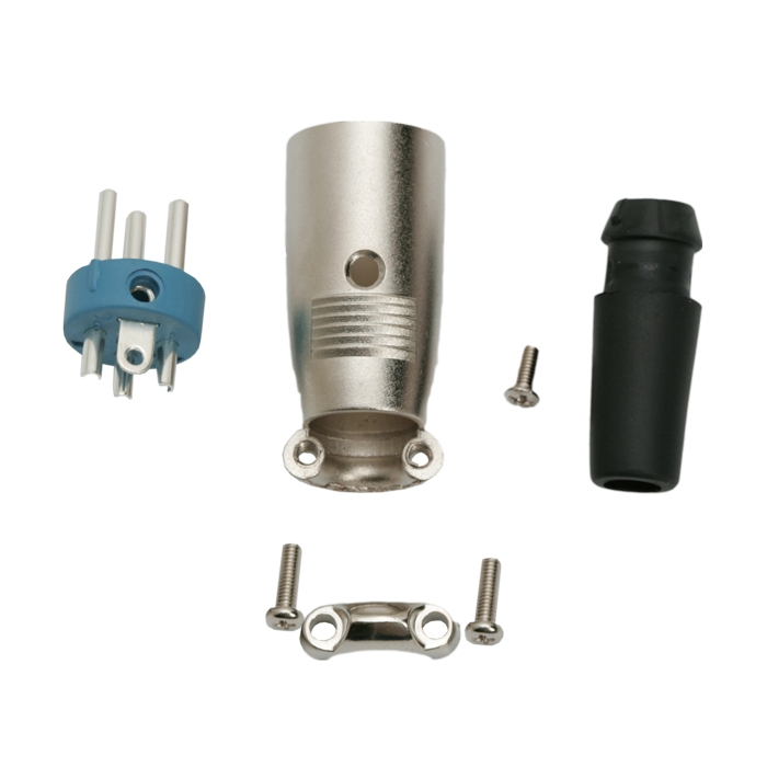 Fisa XLR • 3 poliexecutie filetatacu protectie pt. cablu din cauciuc, set 5 buc [2]
