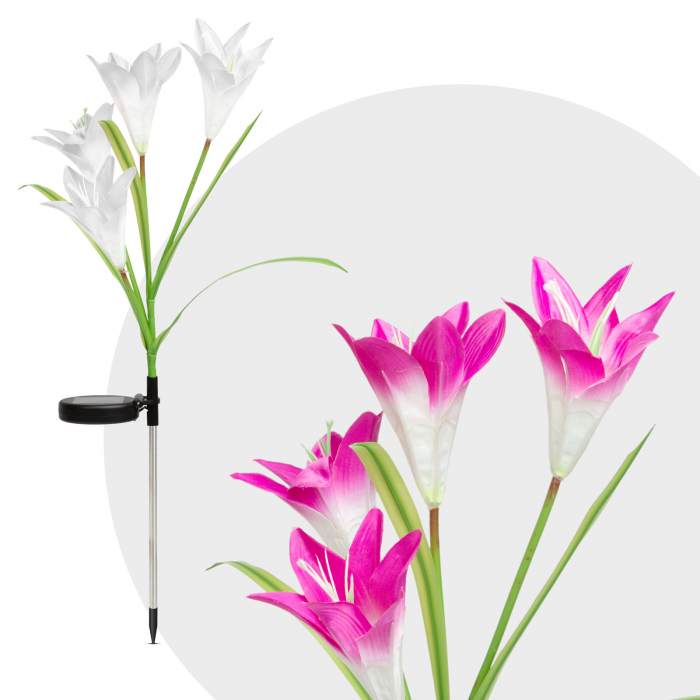 Floare solara detasabila – LED RGB – 75 cm – 2 buc pachet Accesorii