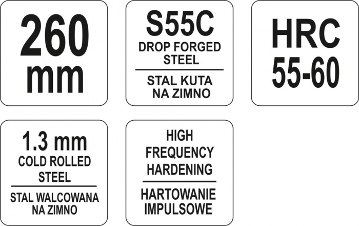 Foarfeca pentru tabla YATO tip german 260mm max 1.3mm [3]