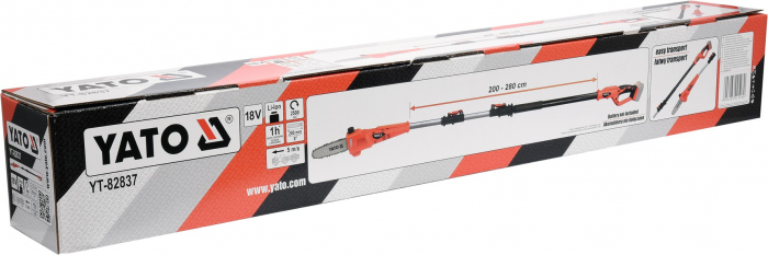 Fierastrau electric tip emondor YATO telescopic 200 - 280 cm 18V (Fara acumulator si incarcator) [6]