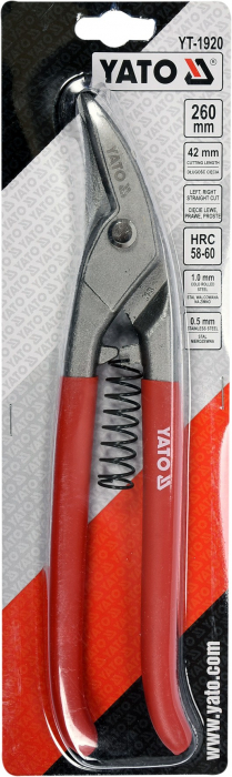 Foarfeca pentru tabla YATO tip european 260mm max 1mm [2]