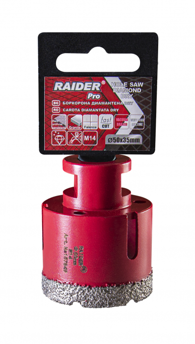 Freza diamantata pentru frezare uscata m14 x 50 mm raider