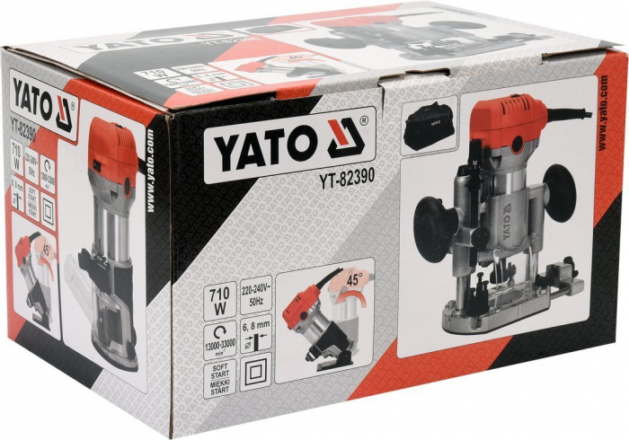 Freza electrica YATO 710W 6-8mm 33000rpm [7]