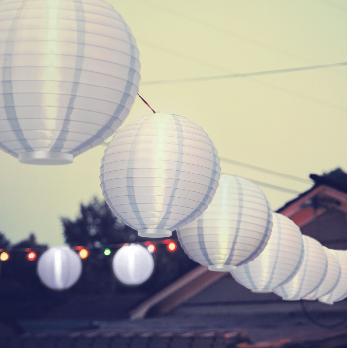 Garden of Eden - Lampion solar cu LED alb, alb rece 21 cm [2]