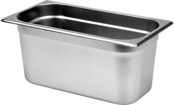 GASTRONORM CONTAINER GN STAINLESS STEEL 1 3 150MM