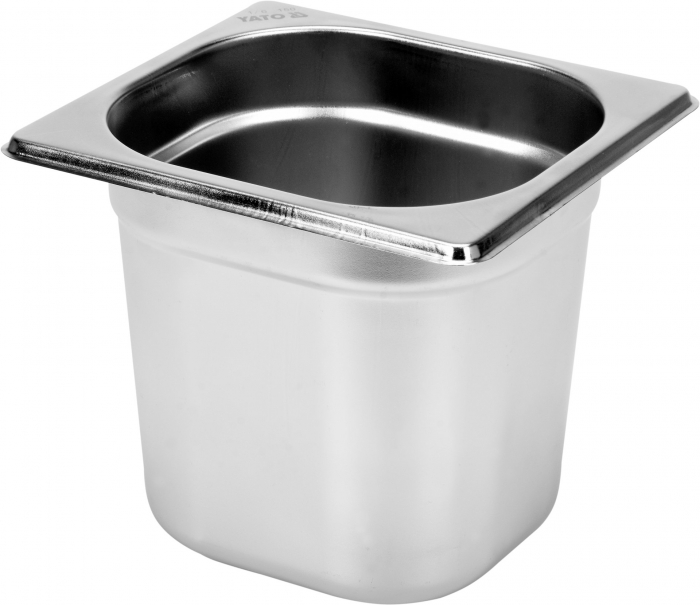 GASTRONORM CONTAINER GN STAINLESS STEEL 1 6 150MM