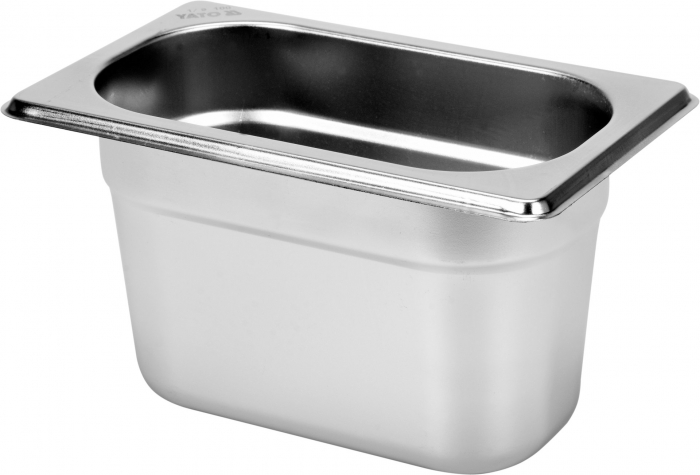 GASTRONORM CONTAINER GN STAINLESS STEEL 1 9 100MM