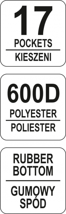 Geanta Pentru Scule YATO, Poliester, 17 buzunare [4]
