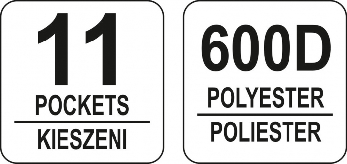 Geanta Pentru Scule YATO, Cu maner, Poliester, 11 buzunare [4]