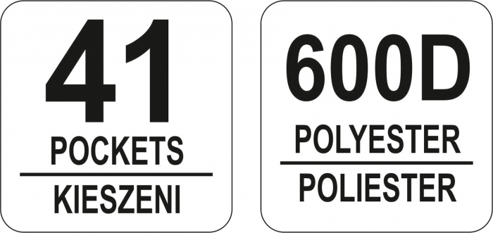 Geanta Pentru Scule YATO 600D Poliester 41 buzunare 32x46x26cm [4]