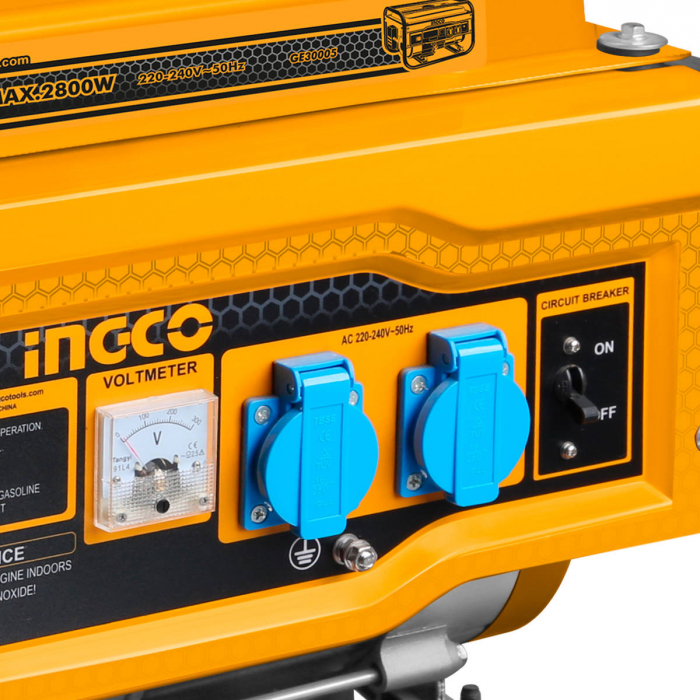 Generator pe benzina INGCO GE30005, 2800W, 7KM, AVR [2]