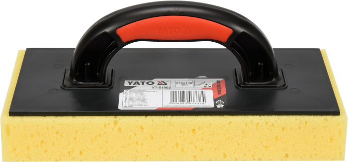 Gletiera burete YATO, 40mm, 270X130mm, maner plastic [2]