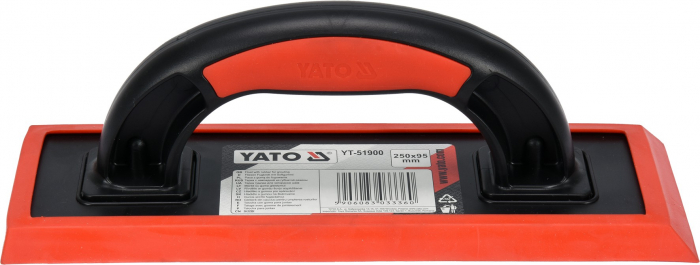 Gletiera cauciuc YATO, 250X95mm, maner plastic [2]