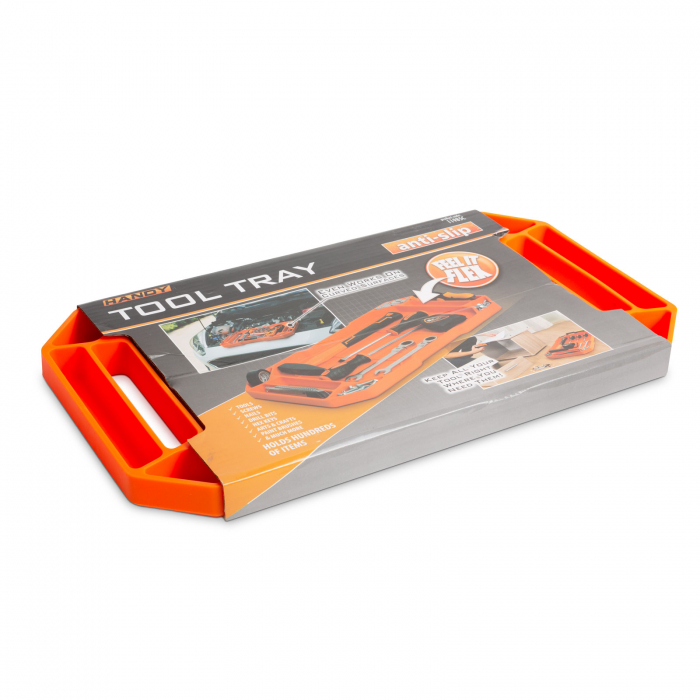 HANDY - Tavă cauciuc pentru unelte, cu compartimente şi mâner - 53 x 29,5 x 3,5 cm [6]
