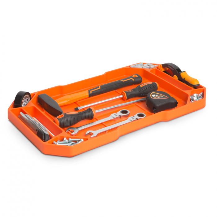 HANDY - Tavă cauciuc pentru unelte, cu compartimente şi mâner - 53 x 29,5 x 3,5 cm [3]