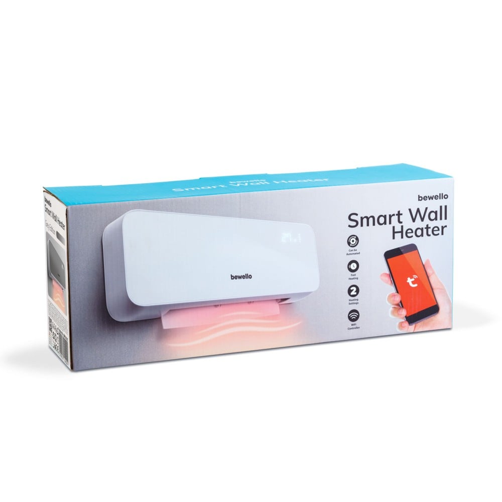 Incalzitor inteligent de perete Bewello - 1000/2000W - Tuya - 220 - 240V - gri [5]