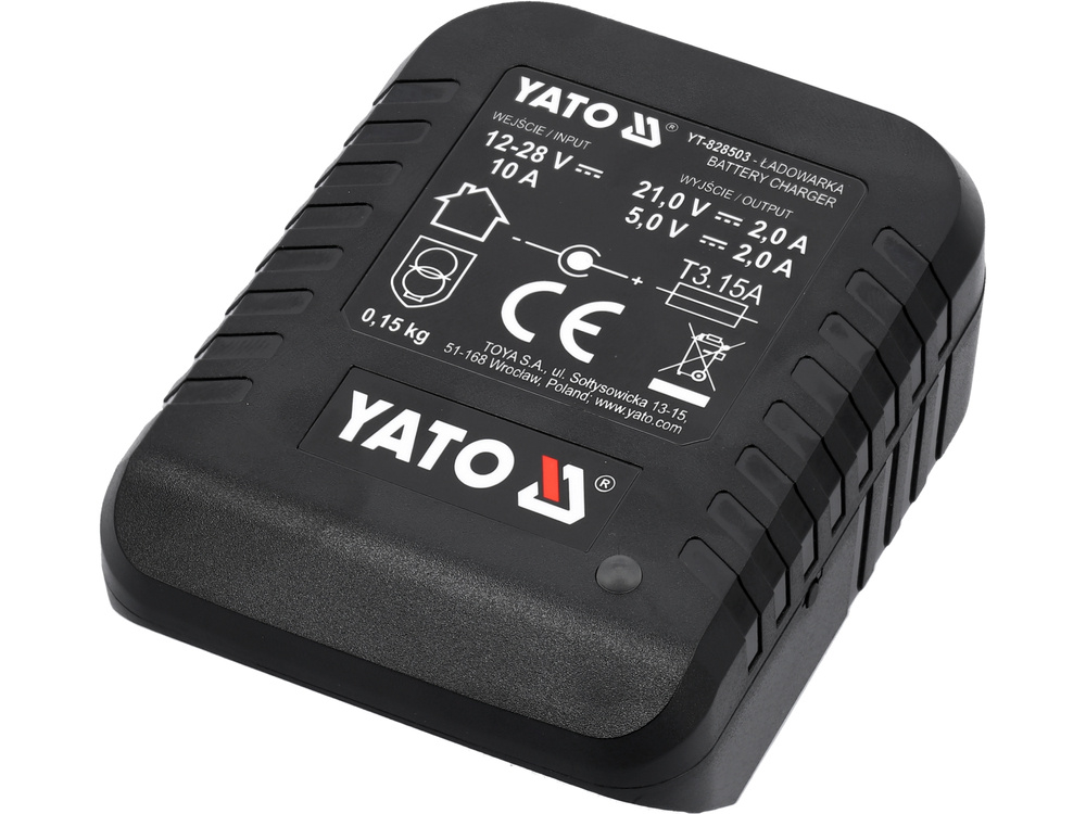 Incarcator Auto Acumulator Simplu YATO Li-Ion 18V 2A (Conectat la Bricheta) [5]