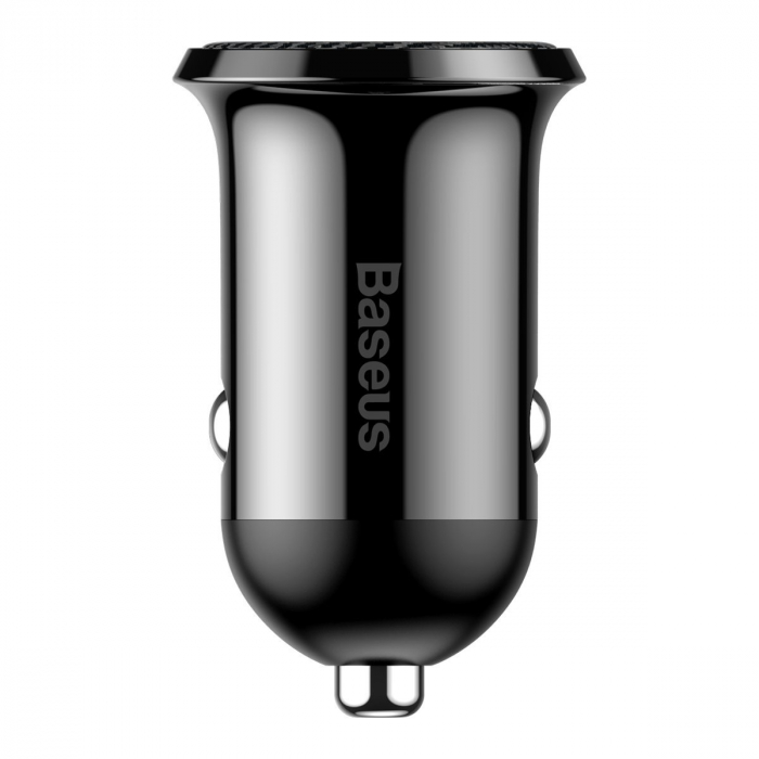 Incarcator auto universal BASEUS Grain 2xUSB 5V 4.8A pentru socket bricheta (negru) CCALLP-01 [2]