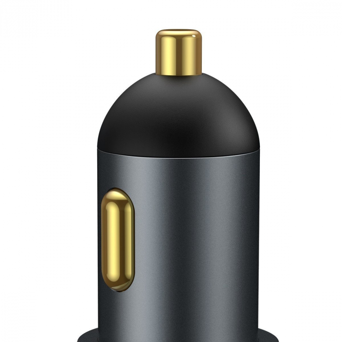 Incarcator auto rapid BASEUS Share Together, bricheta auto, 2x USB, 120W (gri) CCBT-D0G [5]