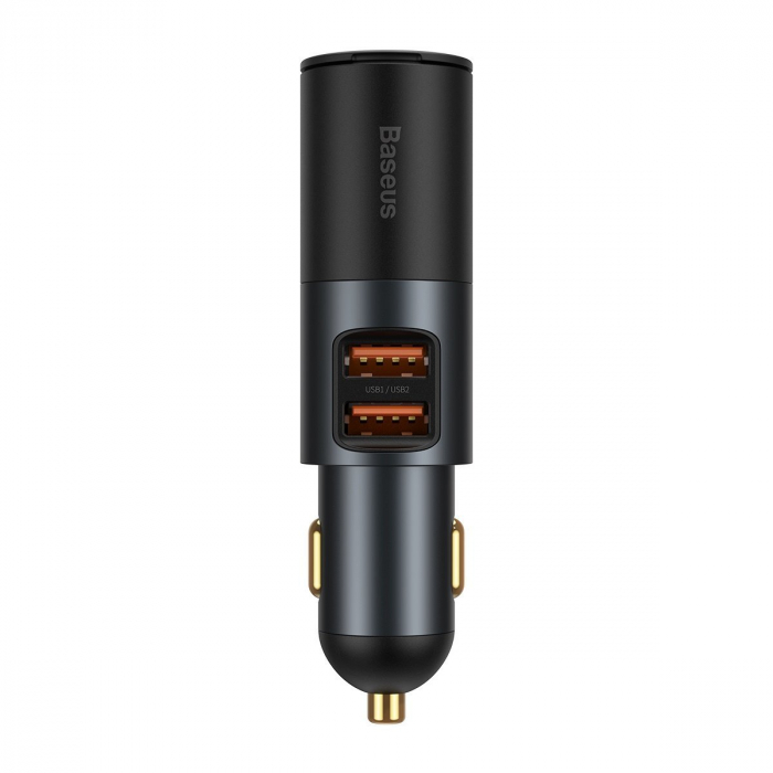 Incarcator auto rapid BASEUS Share Together, bricheta auto, 2x USB, 120W (gri) CCBT-D0G [3]