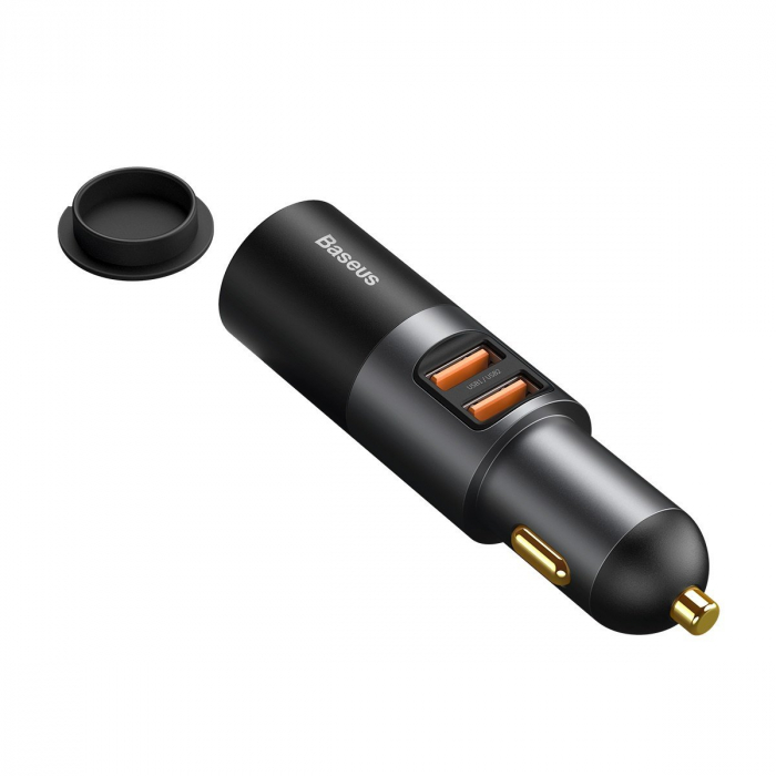Incarcator auto rapid BASEUS Share Together, bricheta auto, 2x USB, 120W (gri) CCBT-D0G [2]