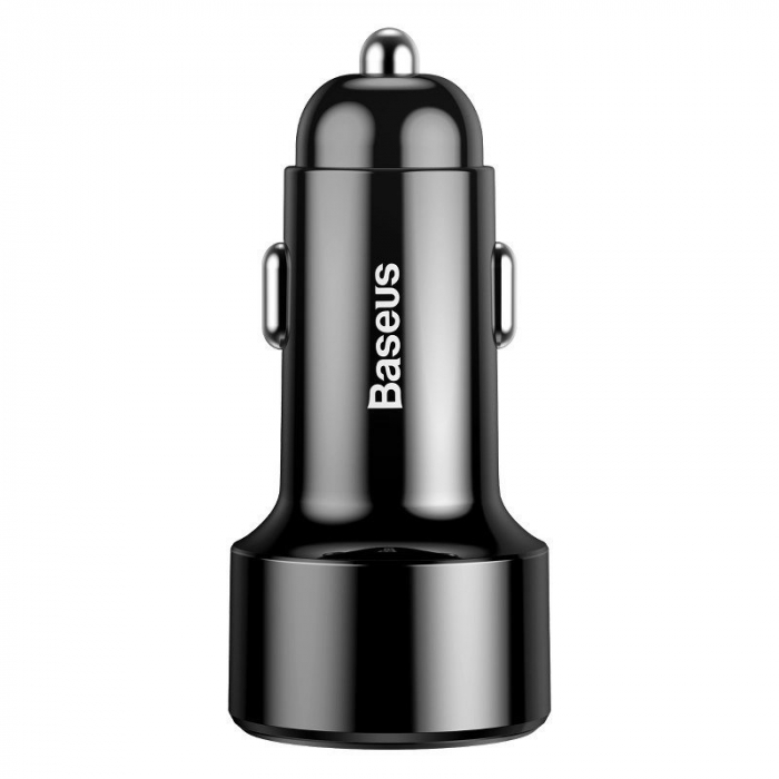 Incarcator auto BASEUS Magic USB + USB-C QC 4.0 PD 45W pentru socket bricheta (negru) CCMLC20C-01 [4]