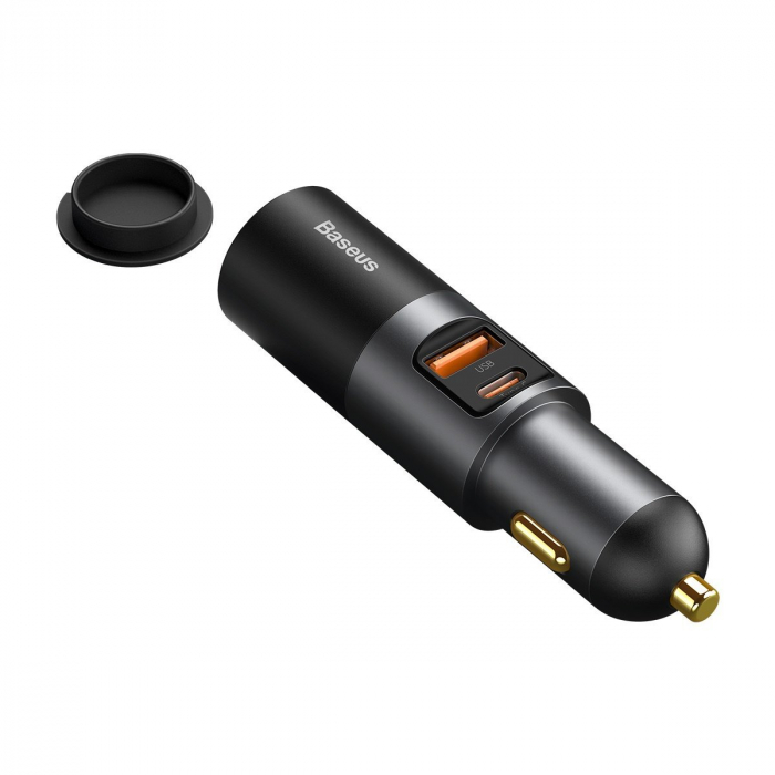 Incarcator auto rapid BASEUS Share Together, bricheta auto,USB + USB-C, 120W (gri) CCBT-C0G [3]