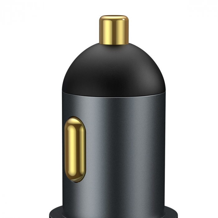 Incarcator auto rapid BASEUS Share Together, bricheta auto,USB + USB-C, 120W (gri) CCBT-C0G [5]