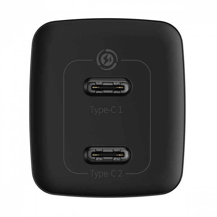 Incarcator de retea rapid BASEUS GaN Lite Quick Travel 2 X USB-C 65W (negru) CCGAN2L-E01 [3]