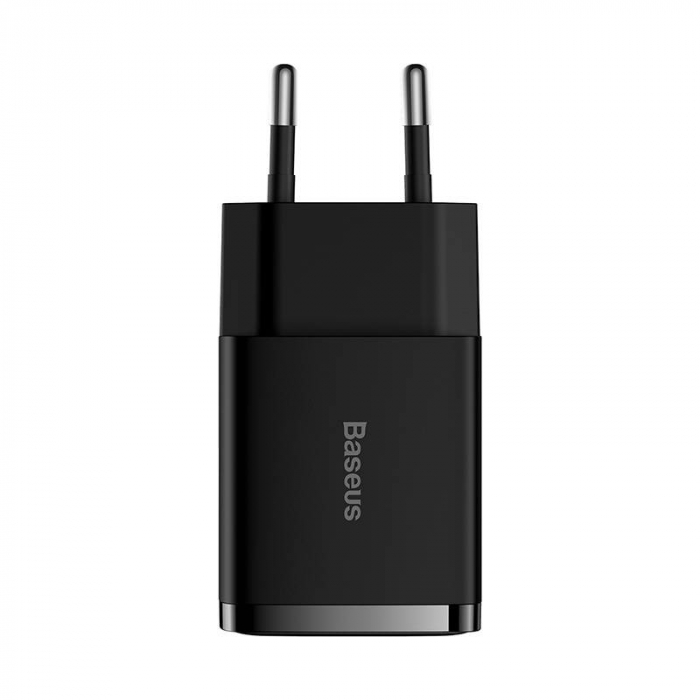 Incarcator de retea rapid BASEUS Compact 2x USB, 10.5W (negru) CCXJ010201 [3]