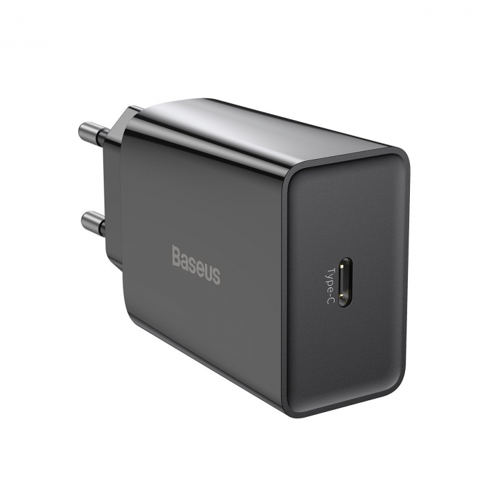 Incarcator de retea rapid BASEUS Speed Mini PD 3A 20W USB-C (negru) CCFS-SN01 [2]