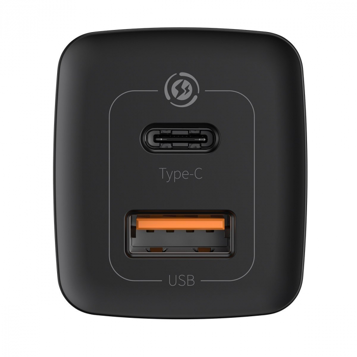 Incarcator de retea rapid BASEUS GaN2 Lite Quick Travel USB + USB-C 65W (negru) CCGAN2L-B01 [4]